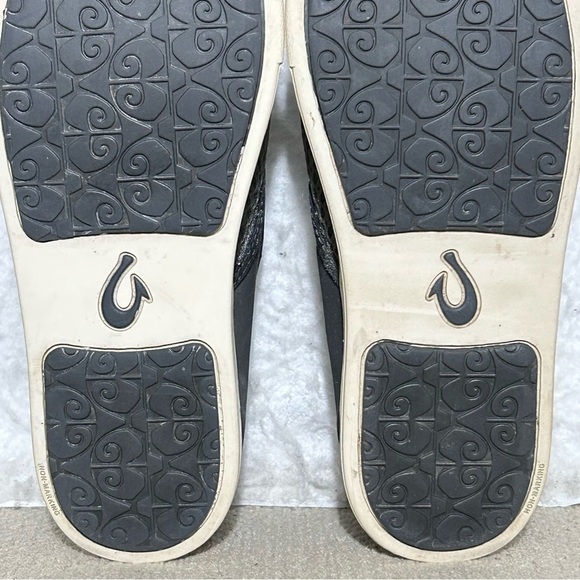 OluKai Womens Grey Pehuea Breathable Comfort Slip On Sneakers Shoes SZ US 7 - Picture 10 of 11